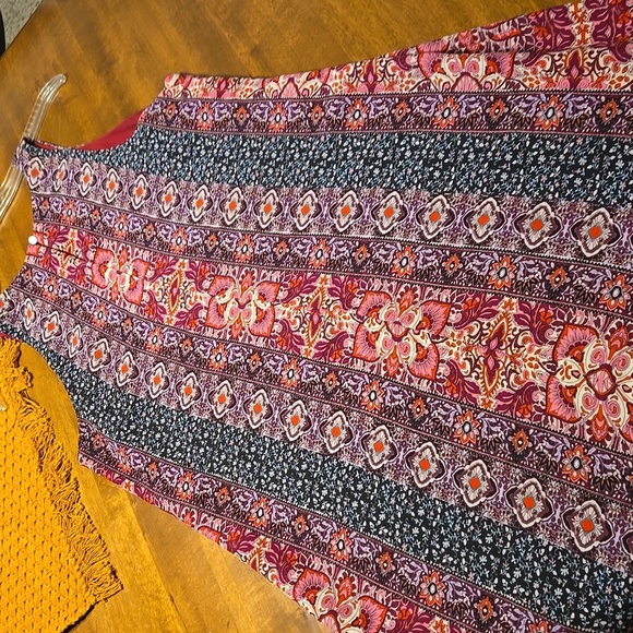 Allison Joy Red and Multicolor Dress From Papillon. 2 Dresses For 1 Price! - Picture 6 of 8